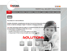 Tablet Screenshot of enigma-systems.com